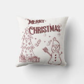 Playful Merry Christmas クッション (裏面)