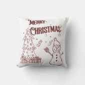Playful Merry Christmas クッション (正面)