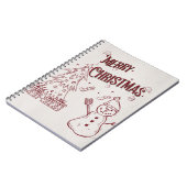 Playful Merry Christmas ノートブック (左側)