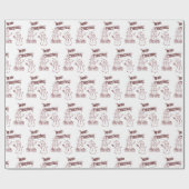 Playful Merry Christmas ラッピングペーパー (フラット)