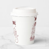 Playful Merry Christmas 紙コップ (左)