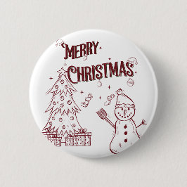 Playful Merry Christmas 缶バッジ