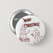 Playful Merry Christmas 缶バッジ (正面&裏面)