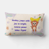 Playful Monkey Poem ランバークッション (裏面)