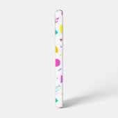 Playful Neon Memphis Geometric Retro Pattern Samsung Galaxyケース (左側面)