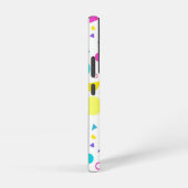 Playful Neon Memphis Geometric Retro Pattern Samsung Galaxyケース (右側面)