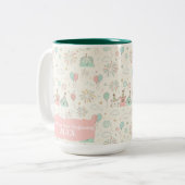 Playful New Year New Beginnings Custom Mug ツートーンマグカップ (正面左)