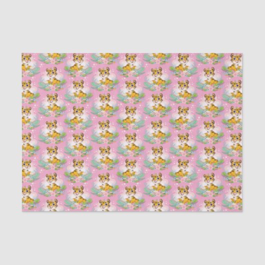 Playful Orange Tabby Kittens Tissue Paper 薄葉紙 (正面)