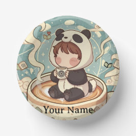 Playful Panda Coffee Ceramic Bowl ペーパーボウル