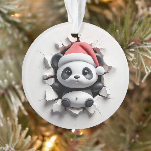 Playful Panda Holiday Breakout Ornament オーナメント (ツリー)