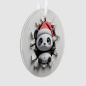 Playful Panda Holiday Breakout Ornament オーナメント (正面)