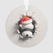 Playful Panda Holiday Breakout Ornament オーナメント (裏面)