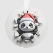 Playful Panda Holiday Breakout Ornament オーナメント (正面)