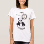  Playful Panda Shirt | Fun Cartoon Panda Art 🐼💚 Tシャツ (正面)
