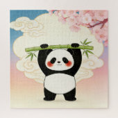 Playful Panda with Bamboo Puzzle ジグソーパズル (縦)