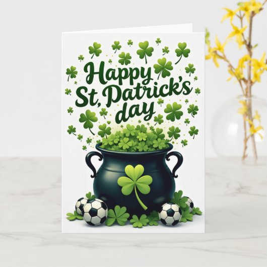Playful Patrick Day Card カード (黄色い花)