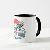 Playful Paws Soccer Cat Gifts for japanese art fan マグカップ (正面右)