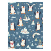 Playful Penguin Pattern テーブルクロス (正面)