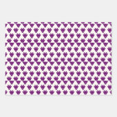 Playful Pixel Faces – Retro-Inspired Geometric Cha ラッピングペーパーシート (正面3)