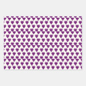 Playful Pixel Faces – Retro-Inspired Geometric Cha ラッピングペーパーシート (正面3)