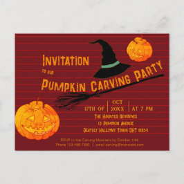 Playful Pumpkin Orange Retro Jack-o'-Lantern Kids’ ポストカード