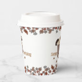 Playful Raccoon Chocolate Chip Birthday 紙コップ (左)