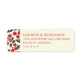 Playful Red Cherry Illustration ラベル (正面)