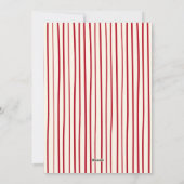 Playful Red Doodle 3 Photo Christmas シーズンカード (裏面)