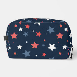 Playful Red White Blue Star trousse de toilette ドップキット