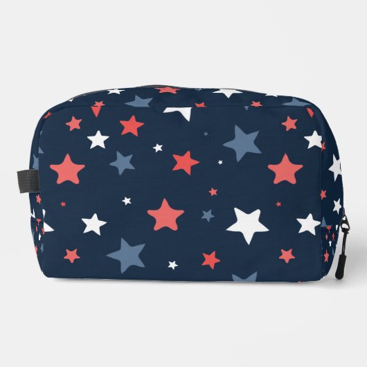 Playful Red White Blue Star trousse de toilette ドップキット (正面)
