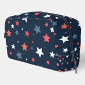 Playful Red White Blue Star trousse de toilette ドップキット (右コーナー)