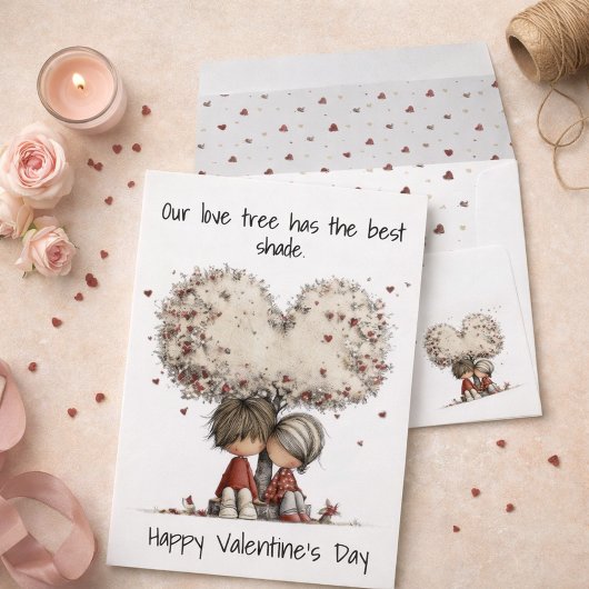 Playful Romantic Valentine Card  シーズンカード