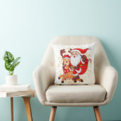 **"Playful Santa Claus Design – Fun and Festive Ch クッション (椅子)