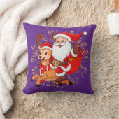 **"Playful Santa Claus Design – Fun and Festive Ch クッション (ブランケット)