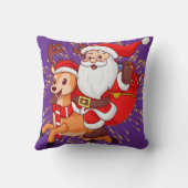 **"Playful Santa Claus Design – Fun and Festive Ch クッション (裏面)