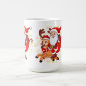 **"Playful Santa Claus Design – Fun and Festive Ch コーヒーマグカップ (中央)