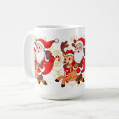 **"Playful Santa Claus Design – Fun and Festive Ch コーヒーマグカップ (正面左)