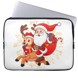 **"Playful Santa Claus Design – Fun and Festive Ch ラップトップスリーブ