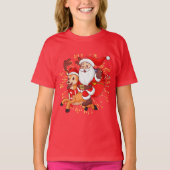 **"Playful Santa Claus Design – Fun and Festive Ch Tシャツ (正面)