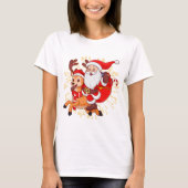 **"Playful Santa Claus Design – Fun and Festive Ch Tシャツ (正面)