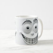 Playful Sarcastic Face 3D Mug Wrap Design コーヒーマグカップ (正面右)