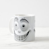 Playful Sarcastic Face 3D Mug Wrap Design コーヒーマグカップ (正面左)