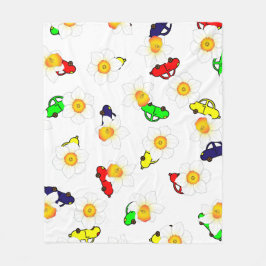 Playful Scribble Pattern Blanket フリースブランケット