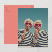 Playful Senior Summer Vibes ポストカード (正面/裏面)