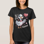 Playful Silly Goose Valentine's Day Shirt - Cute H Tシャツ (正面)