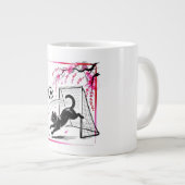 Playful Soccer Cat Mug Perfect Gift for Cat Lovers ジャンボコーヒーマグカップ (正面右)