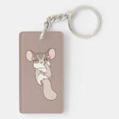Playful Sugar Glider Cartoon Art キーホルダー (裏面)