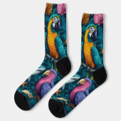 Playful Summer Animals Crew Socks Gift ソックス (左)