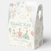Playful Sweet and Three Kids Birthday Favor Box フェイバーボックス (オープン)