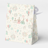 Playful Sweet and Three Kids Birthday Favor Box フェイバーボックス (裏面サイド)